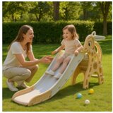  MamaKids tobogan s ljestvama za djecu,bež jelen 150 cm | shoptok.hr