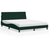 Krevet s madracem Hanko tamnozeleni 160x200 cm baršunasti | shoptok.hr