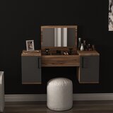 Hanah home Stol za šminkanje 74,1x100x35,5cm Orah | Eponuda.ba