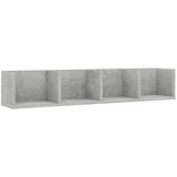  Polica za CD-ove boja betona 100 x 18 x 18 cm drvena Cijene