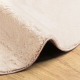  Tepih HUARTE kratkih vlakana mekani i perivi bež Ø 120 cm | shoptok.hr