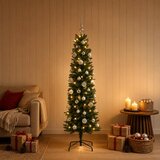  Umjetno usko božićno drvce s kuglicom 120 cm 150 LED lampica | shoptok.hr