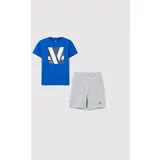 OVS Komplet majica in športne kratke hlače 1493054 Modra Regular Fit