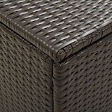 Poli Vrtna škatla za shranjevanje poli ratan 200x50x60 cm rjava | Shoptok.si