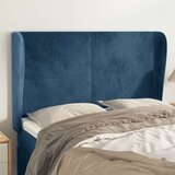  Uzglavlje s ušima tamnoplavo 147x23x118/128 cm baršunasto Cijene