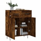  Komoda boja dimljenog hrasta 69,5x34x90 cm konstruirano drvo | shoptok.hr