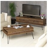 Hanah home Set TV komoda i klub stolić, orah | Eponuda.ba