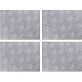  Stepenica Pravokutni 4 pcs Srebrno 40 x 30 cm Aluminij | shoptok.hr