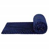  Elegantna tamnoplava deka sa srebrnim detaljima - 200 x 220 cm | shoptok.hr