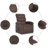  Električni naslanjač rjavo umetno usnje | Shoptok.si