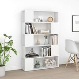 vidaXL ormarić za knjige / sobna pregrada bijeli 100x24x155 cm iverica | shoptok.hr