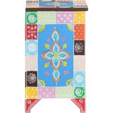  Ručno obojeni noćni ormarić 40 x 30 x 50 cm masivno drvo manga | Eponuda.com