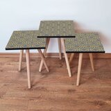 Hanah home 3Shp238 - grey greyyellow nesting table (3 pieces) | ePonuda.com