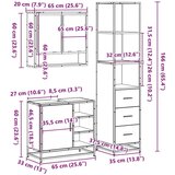 vidaXL 3-dijelni set kupaonskog namještaja boja hrasta sonome drveni | shoptok.hr