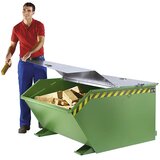 eurokraft pro Zložljiv pokrov, za posodo s prostornino 0,3 m³, pocinkano | Shoptok.si