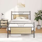  Posteljni okvir brez vzmetnice sonoma hrast 107x203 cm inž. les, (21829545) | Shoptok.si