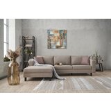 Wallity ugaona garnitura kale linen 258x83x181cm krem