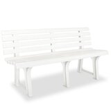  Vrtna klupa 145,5 cm plastična bijela | Eponuda.ba