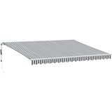 vidaXL Tenda na automatsko uvlačenje LED antracit i bijela 450x300 cm | shoptok.hr