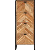  Kupaonski ormarić 40x30x100 cm masivno drvo bagrema i željezo | shoptok.hr