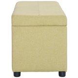  Klupa s pretincem za pohranu 116 cm zelena poliesterska | Eponuda.com