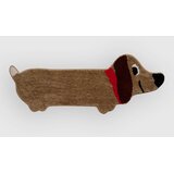 bitten Stretched Sausage Dog Rug brown u