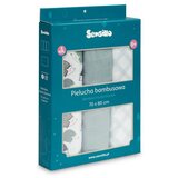 Sensillo Bambus pelena 3 kom jež plava 70x80 | shoptok.hr