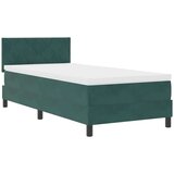  LED Box Spring Krevet Tamnozelena 100 x 200 cm Baršun | shoptok.hr