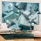 Samoljepljiva foto tapeta - Concrete Cubes (Green) 98x70 | shoptok.hr