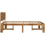  Krevetni okvir s uzglavljem ROSTOCK Prirodna 152 x 203 cm | shoptok.hr