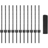 vidaXL Set ptičje žice Set 2 Siva Jeklo, PVC 25 x 0.5 m Zložljivo | Shoptok.si