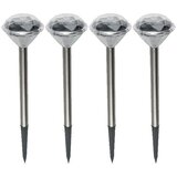  Solarna vrtna LED lampa, metalna, set 4 komada, 200 mAh Cene