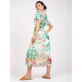 Italy Moda Dress-DHJ-SK-15967-1.01P-white-green | Shoptok.si
