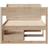 Okvir kreveta bez madraca 90 x 200 cm od masivne borovine | shoptok.hr