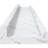  Polica na zidu s policom 4 pcs Bijeli mramor 80 x 9 x 3 cm | shoptok.hr