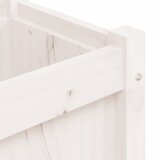  Vrtna sadilica bijela 180 x 31 x 31 cm od masivne borovine | shoptok.hr