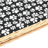  Košara za pse s jastukom 90 x 54 x 35 cm od prirodne vrbe | Eponuda.com