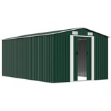  Vrtno spremište 257 x 392 x 181 cm metalno zeleno | Eponuda.com