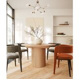 Bonami Selection Okrogla raztegljiva jedilna miza v hrastovem dekorju ø 115 cm Malaga – | Shoptok.si