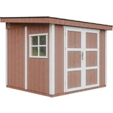 Vrtna hišica vrhunske kakovosti 5,9 m² - V231x248x294 cm - M938-REDWOOD RED, (5000120685)
