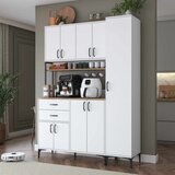 Hanah home JE266 višenamenski ormarić 160 × 218,6 × 45 cm, bela/orah Cene