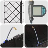  Vrtna saksija 3 pcs Smeđa 80 x 80 x 142 cm Plastika | shoptok.hr
