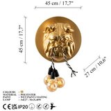 Opviq bulldog zlatna zidna lampa | ePonuda.com
