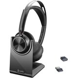HP Poly Voyager Focus 2 Microsoft Teams Certified USB-C-C Headset +USB-C/A Adapter +Charging Stand 9T9J6AA | Eponuda.com