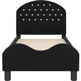  Posteljica za malčke z vzglavjem Črna 70 x 140 cm Žamet, (5000105362) | Shoptok.si