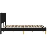  Okvir za krevet s uzglavljem Crna 140 x 190 cm tkanina - Crna 140 x 190 cm | shoptok.hr