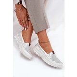 VINCEZA Perforated Ballet Flats Made Of Natural Leather | Shoptok.si