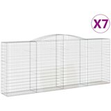  Lučne gabionske košare 7 kom 400x50x160/180cm pocinčano željezo | shoptok.hr