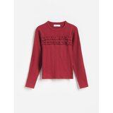 Reserved Rebrasta majica kratkih rukava - boja kestena | shoptok.hr