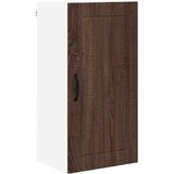 vidaXL Stenska kuhinjska omarica s polico Rjav hrast 40 x 31 x 80 cm | Shoptok.si